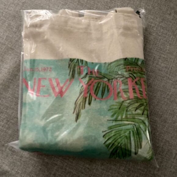 New Yorker Magazine 1972 Flamingos Tote - Picture 4 of 4